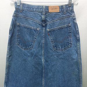 Levi's Vtg Jean Orange Tab Skirt size 15